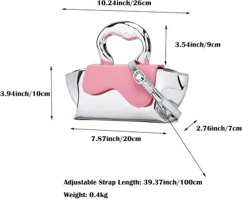 Small Silver Crossbody Satchel Y2K Evening Handbag for Women - Hobo Shoulder Tote Bag 2025 in Kuwait