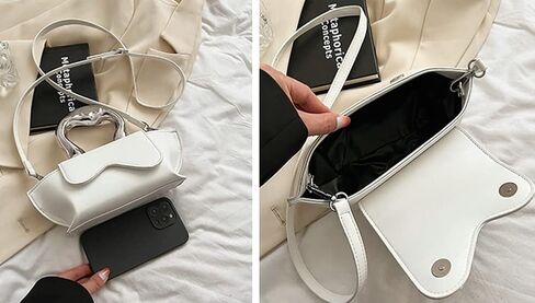 Small Silver Crossbody Satchel Y2K Evening Handbag for Women - Hobo Shoulder Tote Bag 2025 in Kuwait