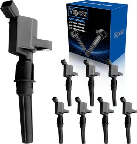 8pcs Coil Coil Pack متوافق مع Ford F150 1997-2003 5.4 و 2000-10 4.6L ، 02-05 Explorer 4.6l ، 99-04 Mustang Expedition Surpition Navigator Mountaineer Town-Car F250-550 E150-550 ، #DG508 in Saudi Arabia