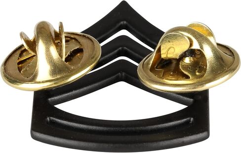 MEDALS OF AMERICA EST. 1976 US Army Sergeant First Class E7 Subdued Black Metal Rank Pair in Saudi Arabia