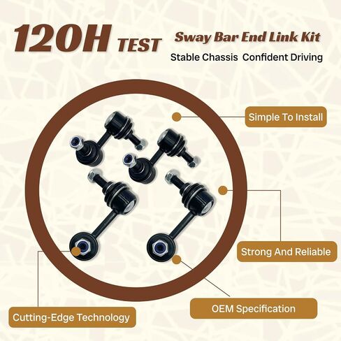K90452 K90453 K90454 K90455 4PC Front/الخلفية Sway Sway Bar Link Link For Honda 2001 2003 2003 2004 Civic ، متوافق مع Acura 2001-2005 El in Kuwait