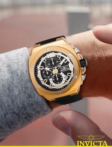 Invicta Racing Men 47mm Stainless Steel Gold + Black Gold dial VD57 Quartz in Kuwait