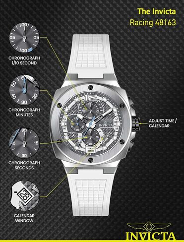 Invicta Racing Men 47mm Stainless Steel Gold + Black Gold dial VD57 Quartz in Saudi Arabia