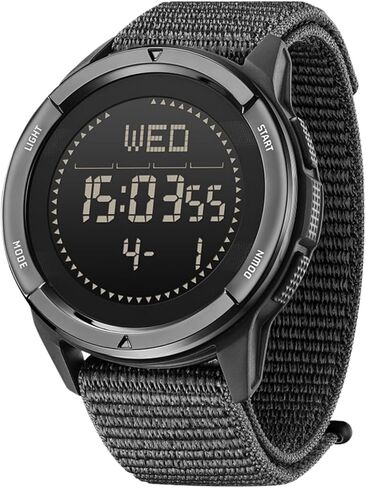 Tactical Watch for Man Military Watches for Men Lightweight Carbon Fiber Digital Sports Watch for Man with Compass, Pedometer, Metronome, Waterproof 164FT in Saudi Arabia