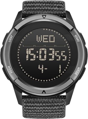 Tactical Watch for Man Military Watches for Men Lightweight Carbon Fiber Digital Sports Watch for Man with Compass, Pedometer, Metronome, Waterproof 164FT in Saudi Arabia