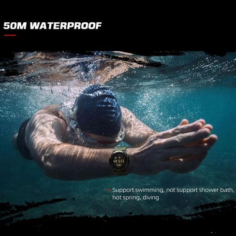 Tactical Watch for Man Military Watches for Men Lightweight Carbon Fiber Digital Sports Watch for Man with Compass, Pedometer, Metronome, Waterproof 164FT in Saudi Arabia