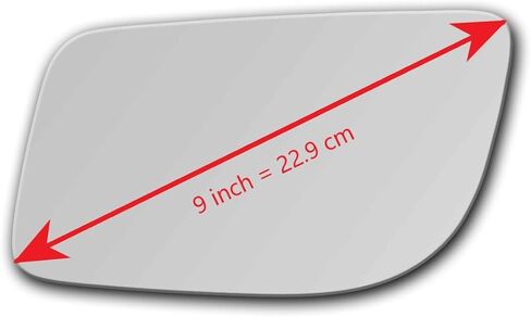 New Replacement Mirror Glass with FULL SIZE ADHESIVE for 2009-2016 Lincoln MKS Driver Side View Left LH in Saudi Arabia