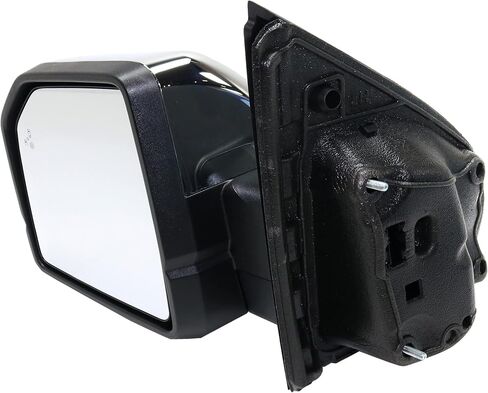 Garage-Pro Left Power Heated Mirror for Ford F-150 2015-2017 Power Fold With Signal Light, Blind Spot Monitor, Memory & Puddle Lamp; Without Auto-Dimming Chrome in Saudi Arabia