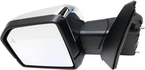 Garage-Pro Left Power Heated Mirror for Ford F-150 2015-2017 Power Fold With Signal Light, Blind Spot Monitor, Memory & Puddle Lamp; Without Auto-Dimming Chrome in Saudi Arabia