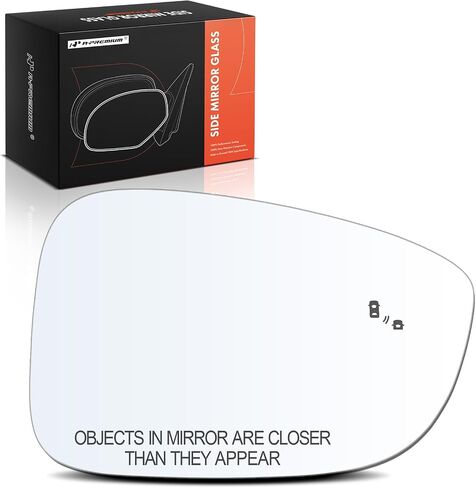 A-Premium Right Passenger Side Non-Heated Mirror Glass with Backing Plate Compatible with Honda Accord 2023-2024 - Exterior Side View Convex Mirror with Blind Spot Detection in Saudi Arabia