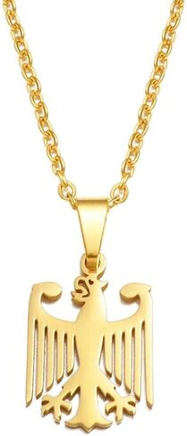 قلادة النسر الألماني - المجوهرات الألمانية للرجال والنساء - هدايا مجوهرات النسر لكل من الرجال والنساء - قلادة النسر الألمانية ذات مغزى الرمز الوطني in Kuwait