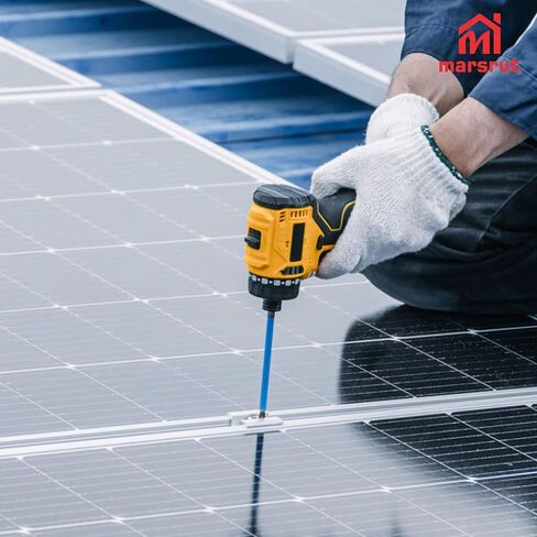10Pcs Solar Panel Clamps for Unistrut System, Mounting Clamp Bracket, Adjustable Wide PV Photovoltaic Support Mid Mount Clips, Aluminum Secure Hardware Kit with Nut Bolt Fit Standard Roof Solar Panel in Saudi Arabia