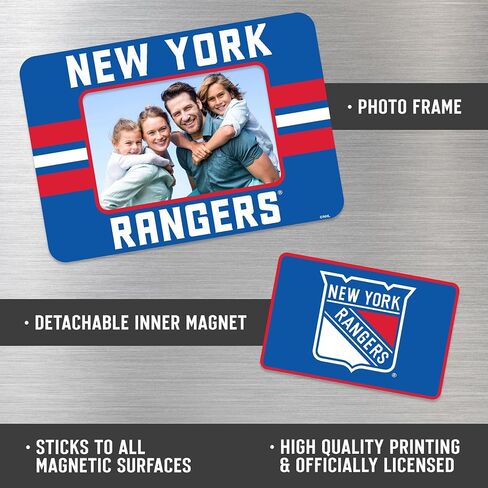 إطار صورة مغناطيسي من Rico Industries NHL Hockey Buffalo Sabers Stripes (5 بوصة × 6.75 بوصة) ومجموعة كومبو مغناطيسية - ديكور المنزل - الثلاجة، المكتب، المطبخ in Saudi Arabia