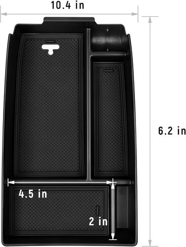 Center Console Organizer for Ford Escape 2020-2025 / Bronco Sport 2021-2025 Accessories Storage Box Armrest Secondary Insert Tray with Anti-Slip Mat in Kuwait
