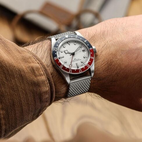 Classic Mesh Watch Strap, Polished or Satin Brushed Finish, 18-22mm. Men's Replacement Stainless Steel Band. Quick Release Spring Bars for Easy Changes in Saudi Arabia