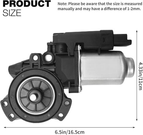 82450-3K011 Door Window Power Motor, Replacement for Hyundai Sonata 2006-2012, Replacement for Kia Optima 2011-2016, Replaces 824502B010 (Front Left Side) in Saudi Arabia