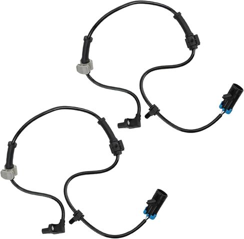 TRQ Front ABS Wheel Speed Sensor Set Compatible with 2002-2006 Cadillac 1999-2014 Chevrolet GMC in Saudi Arabia
