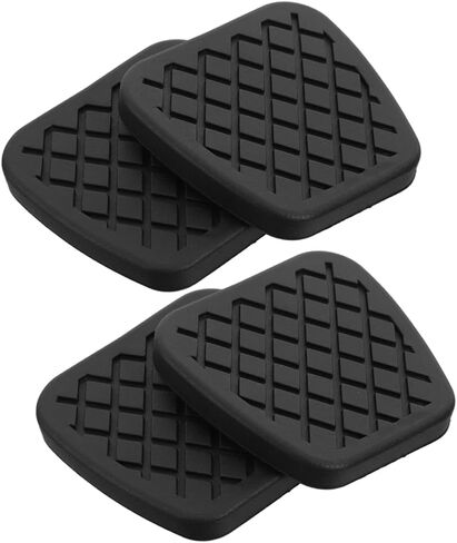 PRETYZOOM 4pcs Nonslip Vehicle Rubber Pedal Pads Durable Auto Brake Clutch Covers High Elastic Material for Fit Comfortable Foot Rest Sleeves for Enhanced Driving Control in Saudi Arabia