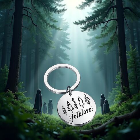 ألبوم BWESOO Silver Music Gift Folklore Keychain ألبوم مستوحى من مغني الهدايا المشجعين Carke -key -keyyrings وسلاسل المفاتيح in Kuwait