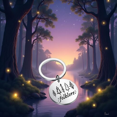 ألبوم BWESOO Silver Music Gift Folklore Keychain ألبوم مستوحى من مغني الهدايا المشجعين Carke -key -keyyrings وسلاسل المفاتيح in Kuwait