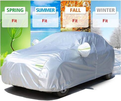 All Weather Waterproof Full Exterior Cover Compatible with Toyota Fortuner 2016 2017 2018 2019 2020 2021 2022 2023 2024 2025 2026 Full Car Cover in Saudi Arabia