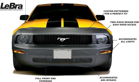 Lebra Custom Front End Cover | 551361-01 | متوافق مع نماذج مختارة من Hyundai Veloster ، أسود in Saudi Arabia