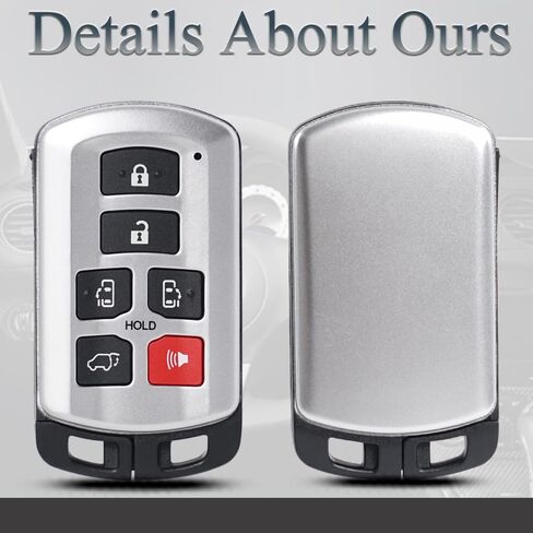 Smart Key FOB FOB LEELLING ENTRO FITS لـ TOYOTA SIENNA 2011 2012 2013 2014 2015 2015 2017 2018 2019 in Kuwait