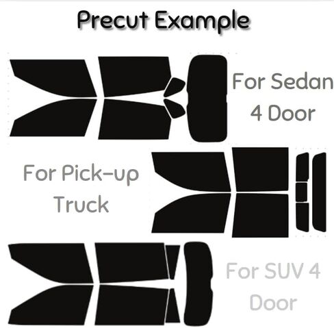 MaxCoat Automotive DIY Car Thinting Kit-فيلم ما قبل الحاسوب لجميع الأطراف والخلفية ، ظلال مخصصة (5 ٪ ، 20 ٪ ، 35 ٪ ، 50 ٪)-يناسب معظم المركبات (للمركبات قبل عام 2000 ، رسالة لنا للتحقق من التوفر) in Kuwait