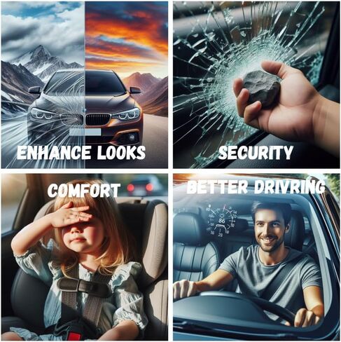 MaxCoat Automotive DIY Car Thinting Kit-فيلم ما قبل الحاسوب لجميع الأطراف والخلفية ، ظلال مخصصة (5 ٪ ، 20 ٪ ، 35 ٪ ، 50 ٪)-يناسب معظم المركبات (للمركبات قبل عام 2000 ، رسالة لنا للتحقق من التوفر) in Kuwait