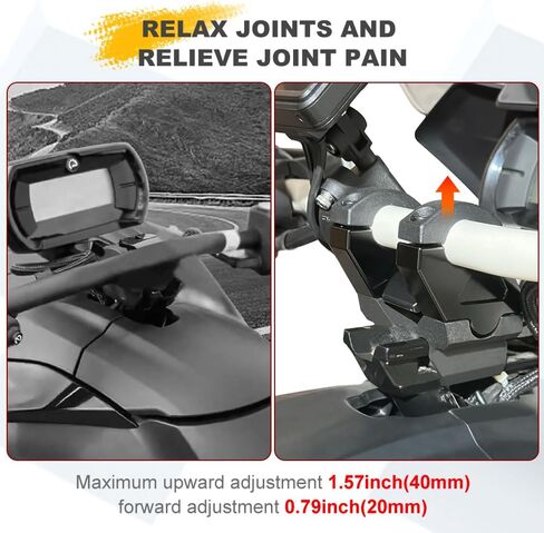 مقود الألومنيوم يناسب Can-Am Ryker 600/900/Rally Edition/Sport 2019-2025 ، مقابض تمديد المقابز Mount Mount Clamps in Saudi Arabia