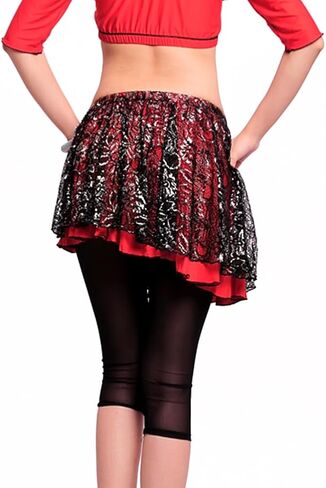 ROYAL SMEELA Women's Mini Lace Skirt Belly Dance Costume for Women Mini Skirt Short Sexy Party Bellydance Wrap Skirts in Kuwait