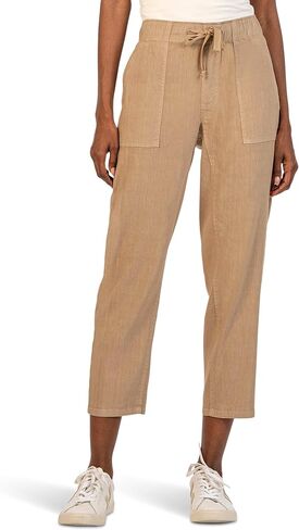 Kut من Kloth Womens Petite Rosalie - سروال الرباط مع جيوب Porkchop في Khaki Khaki PL 27 in Saudi Arabia