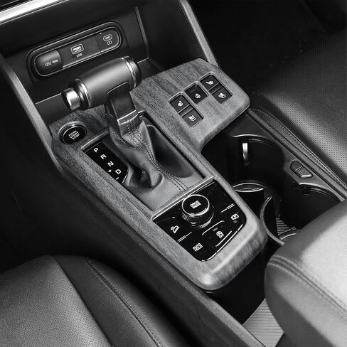 متوافق مع 2023 2024 2025 2026 KIA Sportage Explessories Grain Car Manual Gear Defer Cover Cover Interior Trim (Wood Grain) in Kuwait