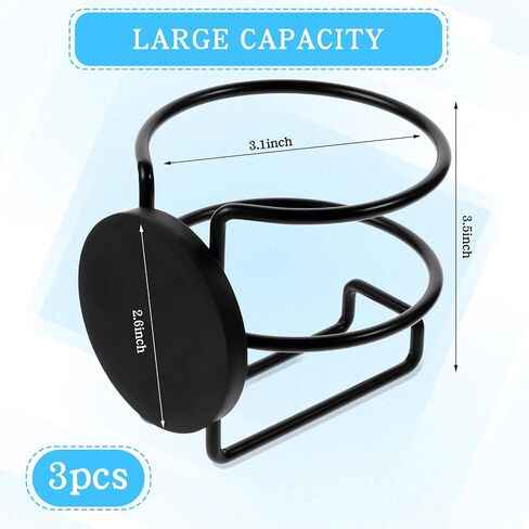 Magnetic Cup Holder, 3 Pack Portable Cup Holder for Tractor Mower Truck Car Fridge, Magnet Cup Drink Holder in Saudi Arabia