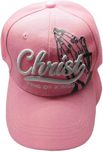 Christ Kings of Kings Praying Hands I Love Jesus Embroidered Cap Hat in Kuwait