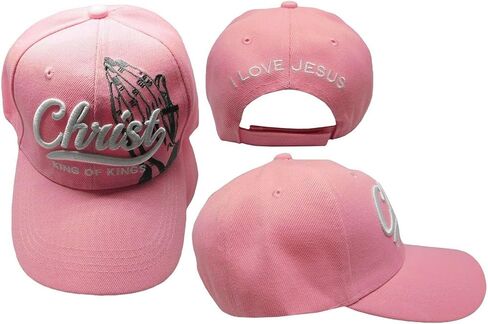 Christ Kings of Kings Praying Hands I Love Jesus Embroidered Cap Hat in Kuwait