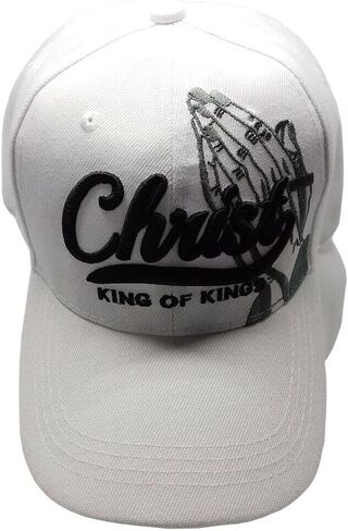 Christ Kings of Kings Praying Hands I Love Jesus Embroidered Cap Hat in Kuwait