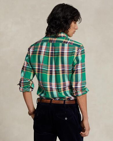 POLO RALPH LAUREN Men's Classic-Fit Plaid Brushed Flannel Shirt in Saudi Arabia