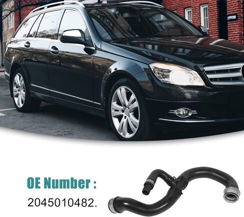 ACROPIX Car Radiator Coolant Water Hose Pipe from Engine Expansion Tank Fit for Mercedes-Benz C300 - Pack of 1 Black in Saudi Arabia
