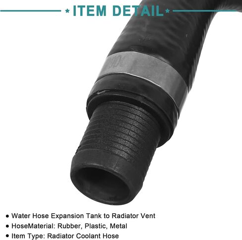 ACROPIX Car Radiator Coolant Water Hose Pipe from Engine Expansion Tank Fit for Mercedes-Benz C300 - Pack of 1 Black in Saudi Arabia