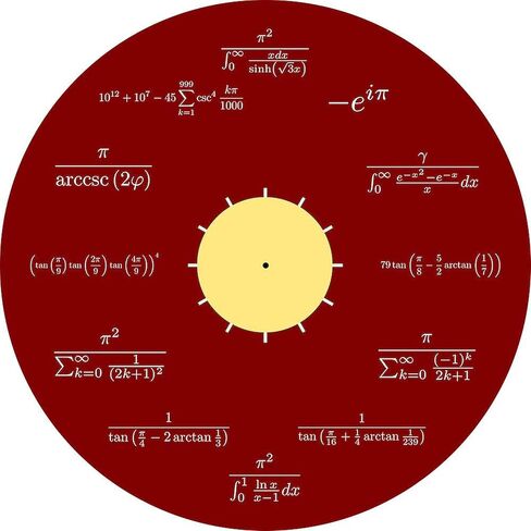 Cafepress Math Wall (خلفية حمراء) 10 "ساعة الحائط لغرفة المعيشة أو المطبخ أو المكتب in Saudi Arabia