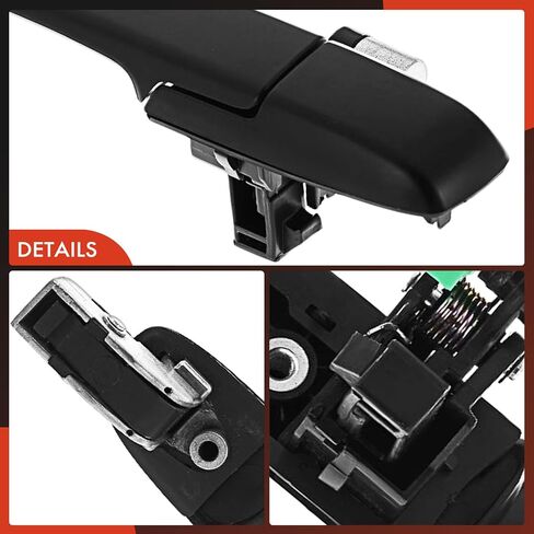 A-Premium Rear Left Driver Side Exterior Door Handle Compatible with Honda CR-V CRV 2002 2003 2004 2005 2006, Smooth Black, Replace# 72680-S9A-003, 72680-S9A-J01ZD in Saudi Arabia