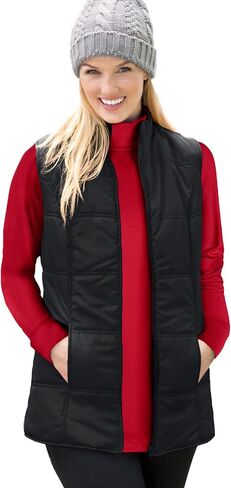 Woman Within Plus Size Quilted Vest in Saudi Arabia