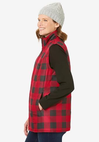 Woman Within Plus Size Quilted Vest in Saudi Arabia