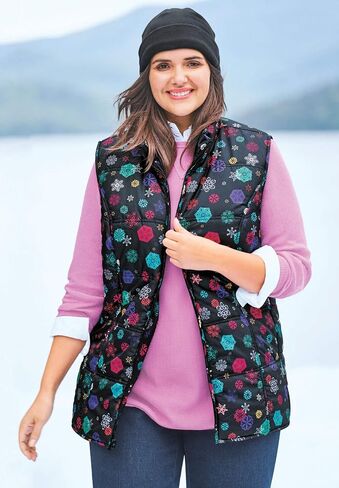 Woman Within Plus Size Quilted Vest in Saudi Arabia