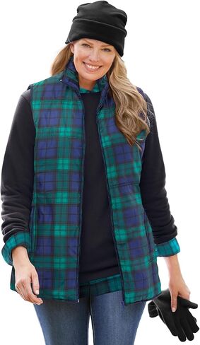 Woman Within Plus Size Quilted Vest in Saudi Arabia