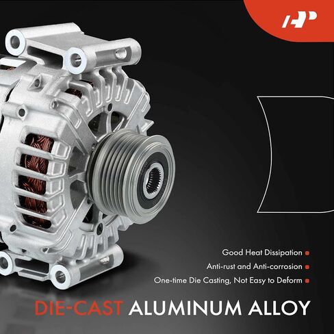 A-Premium Convaluate متوافق مع Audi Q5 2013-2017 ، S4 2013-2016 ، S5 2013-2017 ، SQ5 2014/2016-2017 ، V6 3.0L ، 180AMP 12V HOURCHEND 6-GROOVE CLUCT in Saudi Arabia