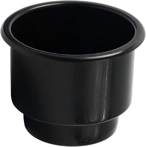 NovelBee 12pcs Black Recessed Plastic Cup Drink Holder with Drain for Boat Marine Truck Car Camper RV in Saudi Arabia