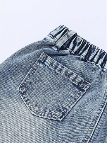 تنورة الدنيم الفتاة الفتاة Makemechic Jean Y2K Jean Midi التنانير مع الجيب in Kuwait