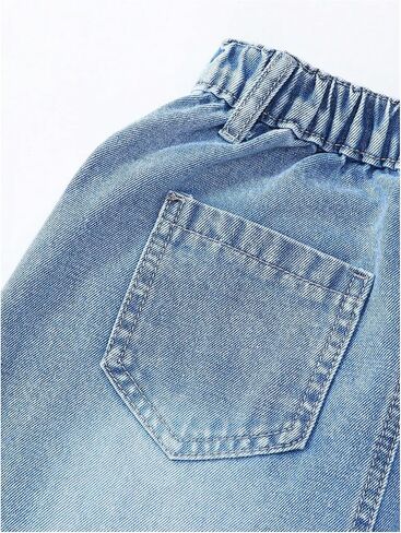 تنورة الدنيم الفتاة الفتاة Makemechic Jean Y2K Jean Midi التنانير مع الجيب in Kuwait